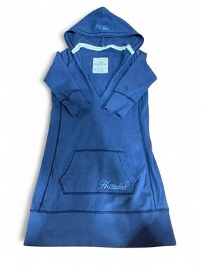 Hollister Blue Hooded Tunic Top - N